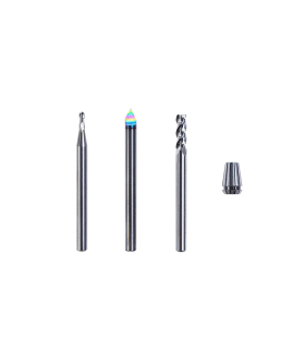 مته سی ان سی اسنپ میکر مدل CNC BITS - 4MM SHANK (3 BITS, WITH SPINDLE COLLET برند SNAPMAKER