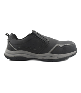 کفش چرم ایمنی بدون بند اسکچرز Skechers Work Men's Slip-On Steel Toe Composite Plate Shoe
