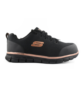 کفش ایمنی اسکچرز مدل فلکس سول ضد لغزش Skechers Flex Sole Steel Toe Lace-Up Oil & Slip Resistant Work Shoes