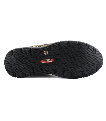 کفش ایمنی زنانه اسکچرز مدل پلنگی Skechers Womens FlexSole  Track - Saivy Animal Print Safety Shoes