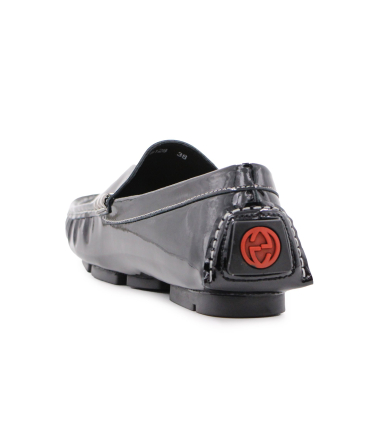 کفش کالج مجلسی مشکی براق گوچی چرم طبیعی مشکی Gucci College Shoes