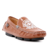 کفش لوفر گوچی با رویه چرم قهوهای براق Gucci Loafer Shoes
