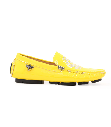 کفش کالج گوچی با طرح لوگوی نقره ای Gucci College Shoes