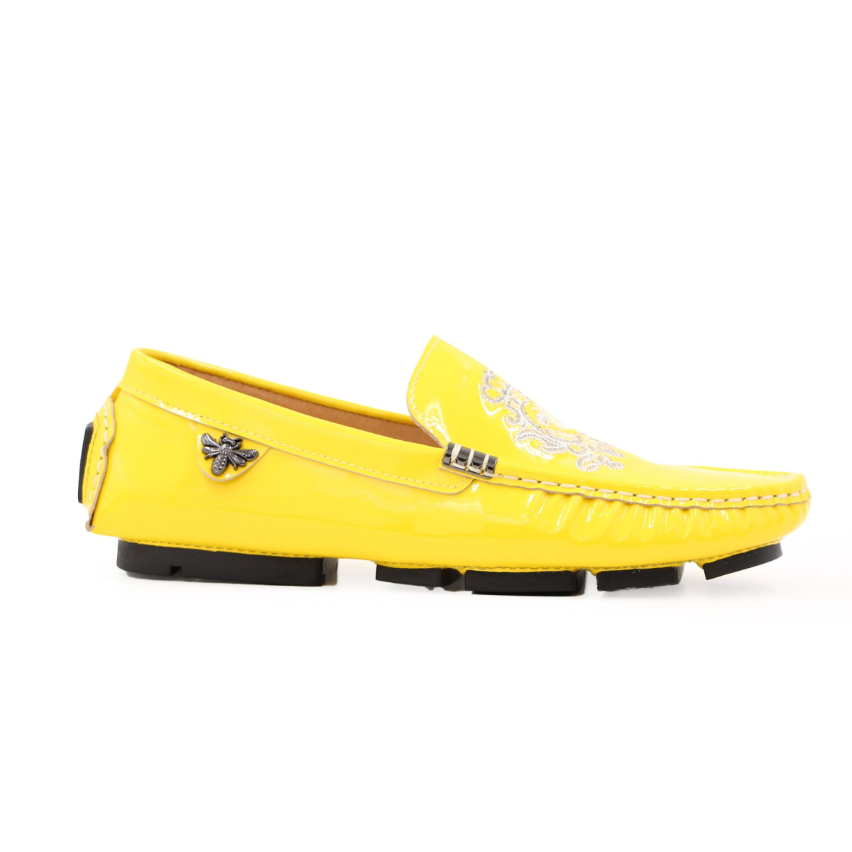 کفش کالج گوچی با طرح لوگوی نقره ای Gucci College Shoes
