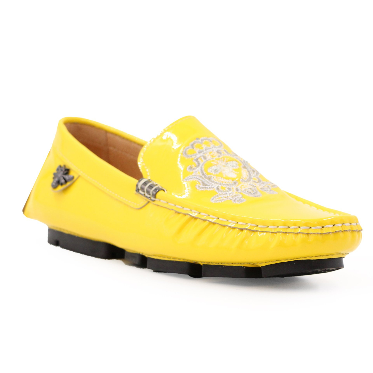 کفش کالج گوچی با طرح لوگوی نقره ای Gucci College Shoes