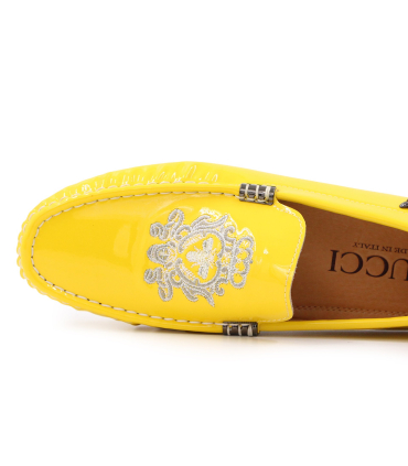 کفش کالج گوچی با طرح لوگوی نقره ای Gucci College Shoes