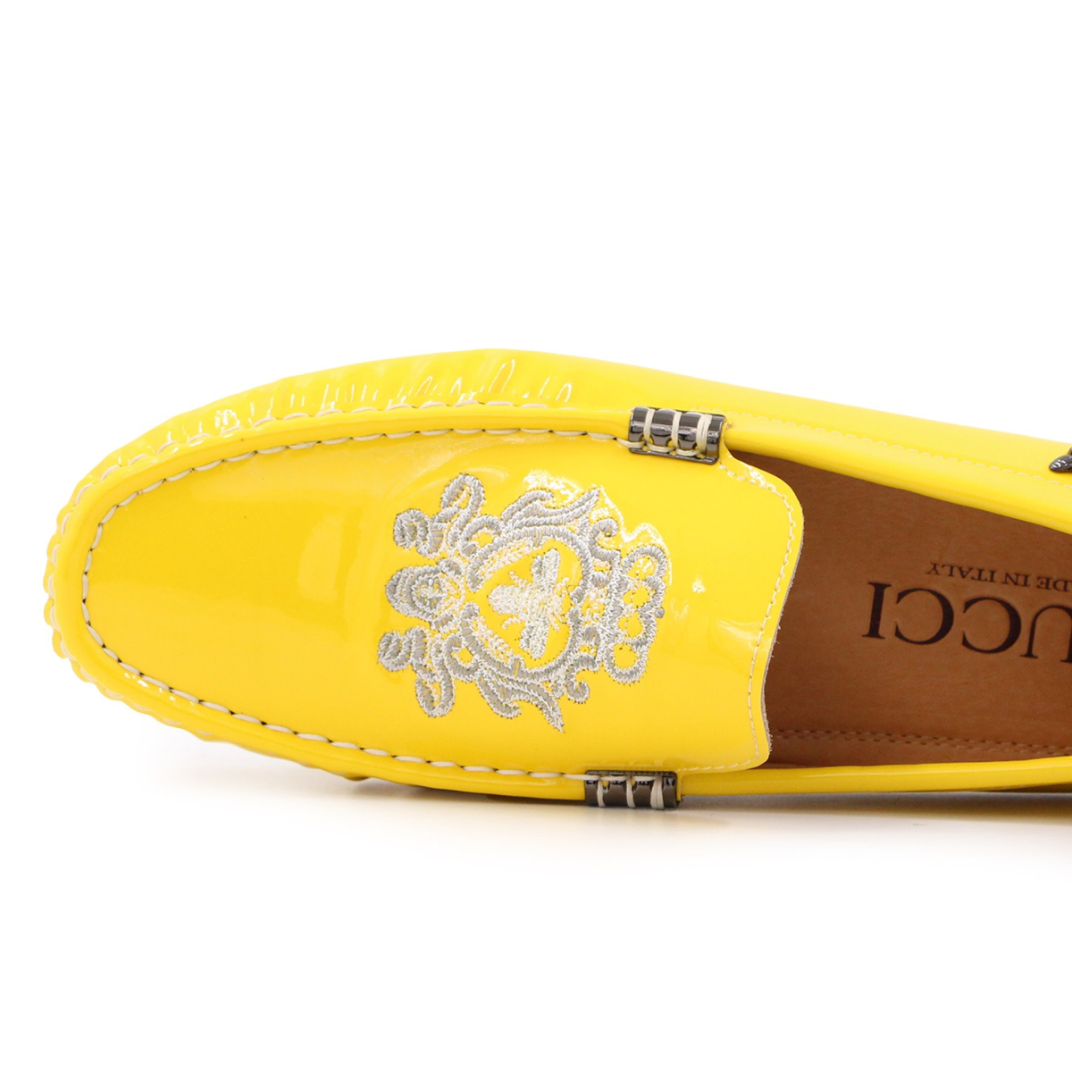 کفش کالج گوچی با طرح لوگوی نقره ای Gucci College Shoes