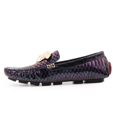 کفش کالج ورساچه هفت رنگ طرح پوست مار Versace seven-color snake skin design college shoes
