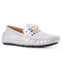 کفش کالج چرمی ورساچه طرح نقره ای براق Versace leather college shoes with shiny silver design