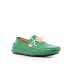 کفش کالج چرمی ورساچه طرح آیینه ای سبز درباری Versace mirror design leather college shoes
