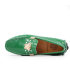 کفش کالج چرمی ورساچه طرح آیینه ای سبز درباری Versace mirror design leather college shoes