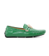 کفش کالج چرمی ورساچه طرح آیینه ای سبز درباری Versace mirror design leather college shoes