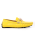 کفش کالج چرمی ورساچه طرح آیینه ای زرد Versace mirror design leather college shoes