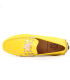 کفش کالج چرمی ورساچه طرح آیینه ای زرد Versace mirror design leather college shoes