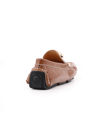 کفش کالج ورساچه طرح چرم آیینه ای Versace mirror leather design college shoes