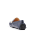 کفش چرم لوفر ورساچه سرمه ای سگک دار Versace Navy Leather Loafer Shoes with Buckle