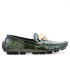 کفش کالجی چرمی ورساچه پوست مار سبز سلطنتی Versace Royal Green Snake Leather College Shoes