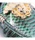 کفش کالجی چرمی ورساچه پوست مار سبز سلطنتی Versace Royal Green Snake Leather College Shoes