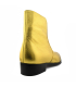 بوت ساق بلند مردانه کوبایی سنت لورنت طلایی  Saint Men's Laurent gold Cuban ankle boots