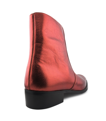 بوت کوبایی زیپی سنت لورنت چرم Saint Laurent leather Cuban boots with zipper