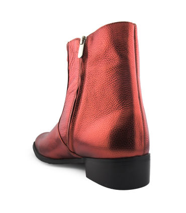بوت کوبایی زیپی سنت لورنت چرم Saint Laurent leather Cuban boots with zipper