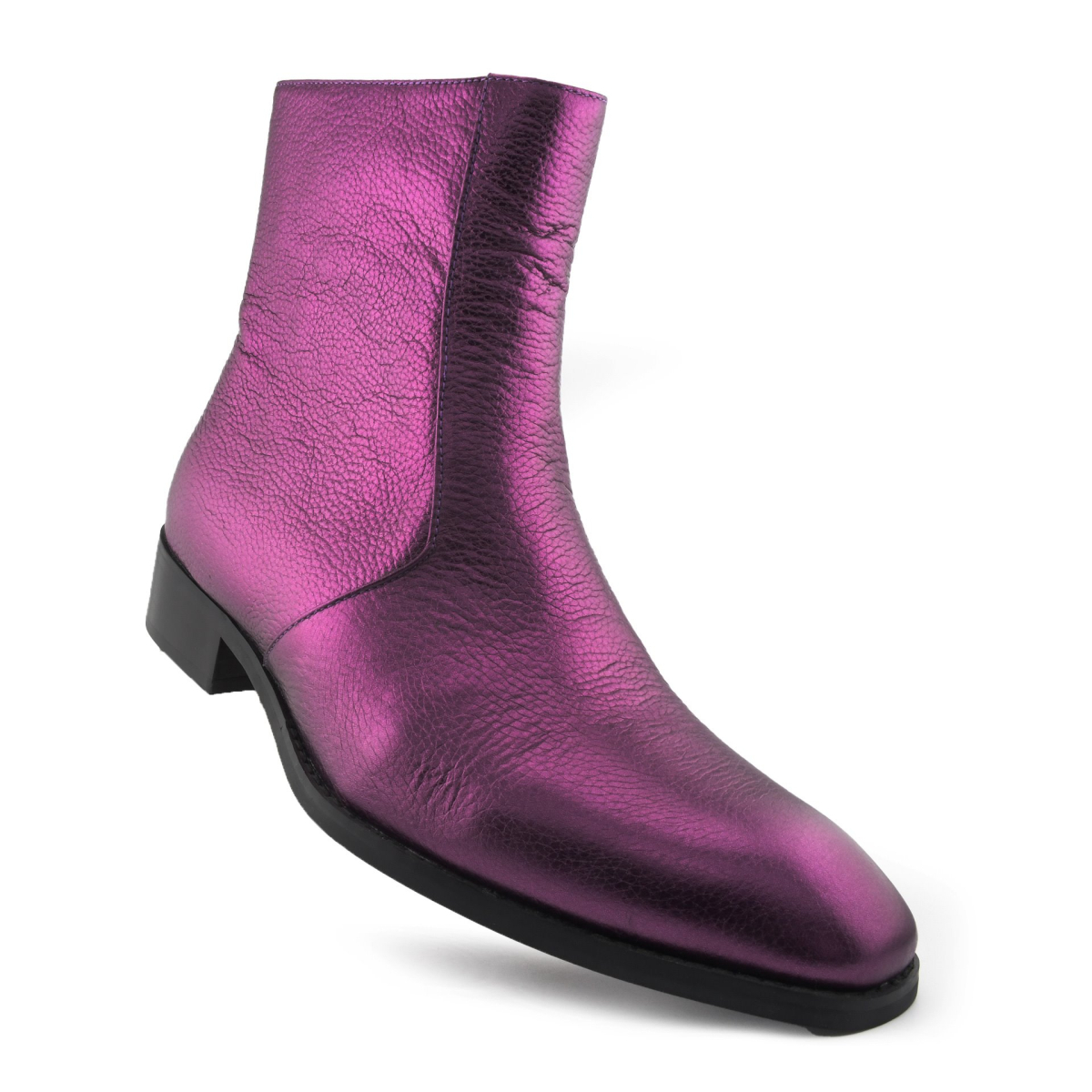 نیم بوت کوبایی سنت لورنت مدل چرم پاشنه کوبایی Saint Laurent Cuban ankle boots, Saint Laurent Cuban heel leather model