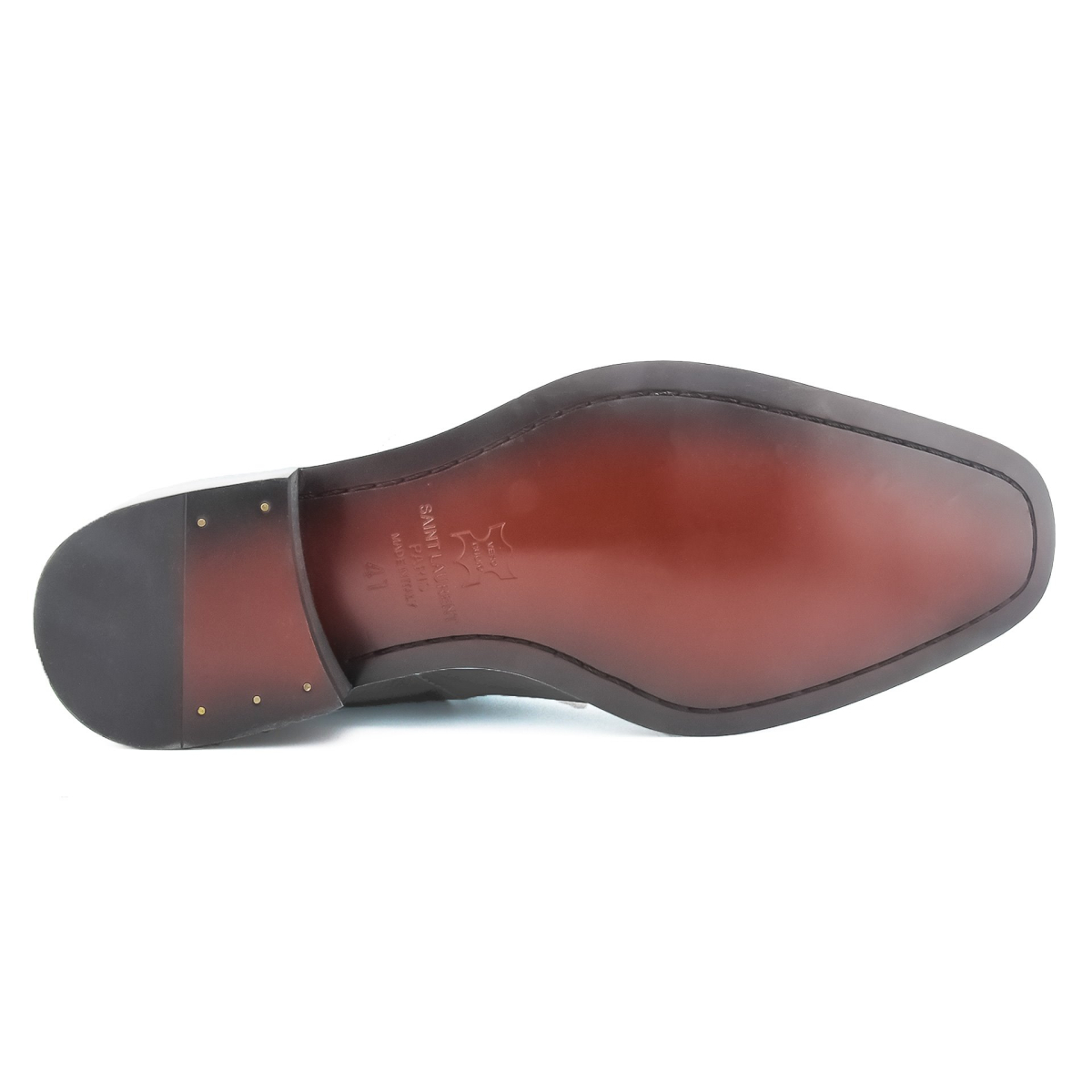 بوت زیب دار کوبایی سنت لورنت چرم Saint Laurent leather Cuban boots