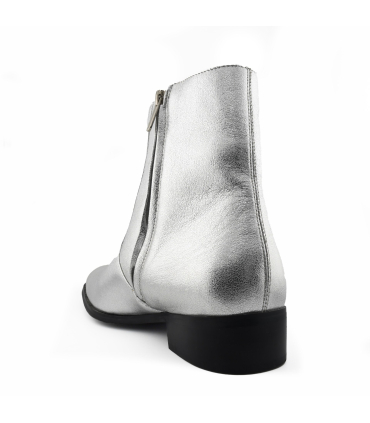بوت مردانه کوبایی زیب دار سنت لورنت مدل پاشنه دار  Saint Laurent Cuban Men's boots with heels
