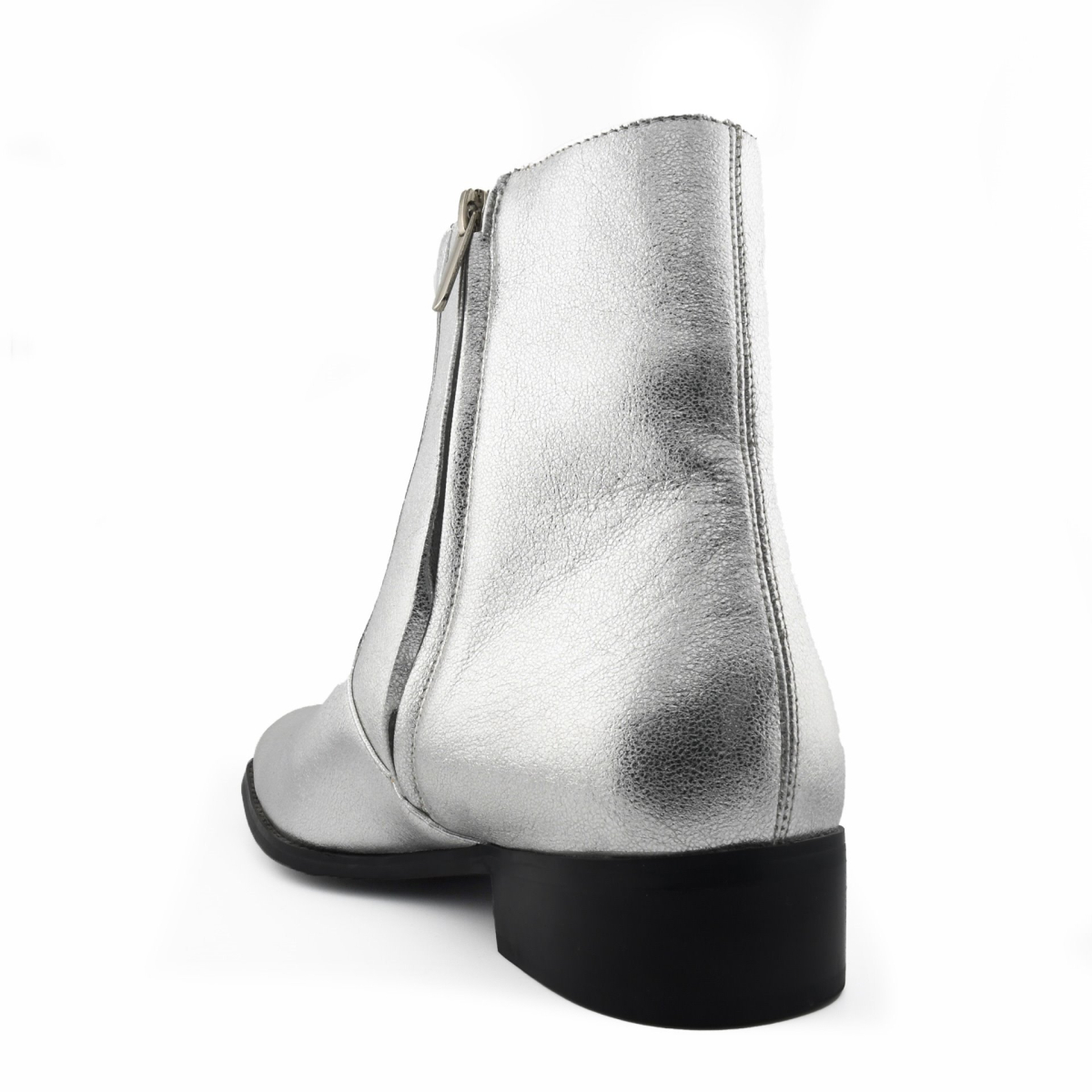 بوت مردانه کوبایی زیب دار سنت لورنت مدل پاشنه دار  Saint Laurent Cuban Men's boots with heels