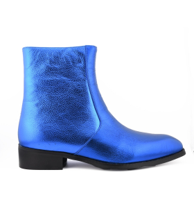 بوت مردانه چرمی سنت لورنت مدل کوبایی نوک تیز Men's Saint Laurent pointed Cuban model leather boots