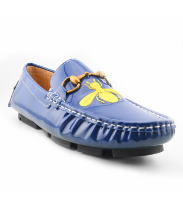 کفش لوفر آبی گوچی سگک دار Gucci Loafer Shoes