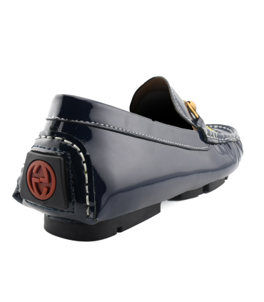 کفش کالج مجلسی گوچی آبی سلطنتی سگک دار Gucci College Shoes