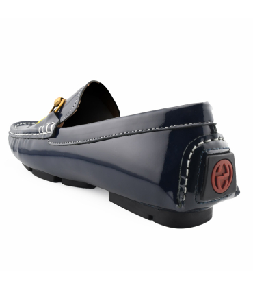 کفش کالج مجلسی گوچی آبی سلطنتی سگک دار Gucci College Shoes