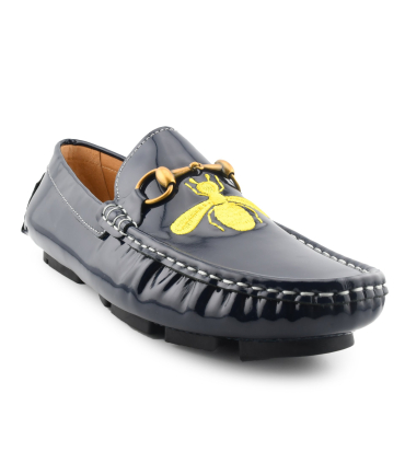 کفش کالج مجلسی گوچی آبی سلطنتی سگک دار Gucci College Shoes