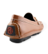 کفش مجلسی کالج گوچی سگک دار با رویه چرم  قهوه ای براق Gucci College Shoes