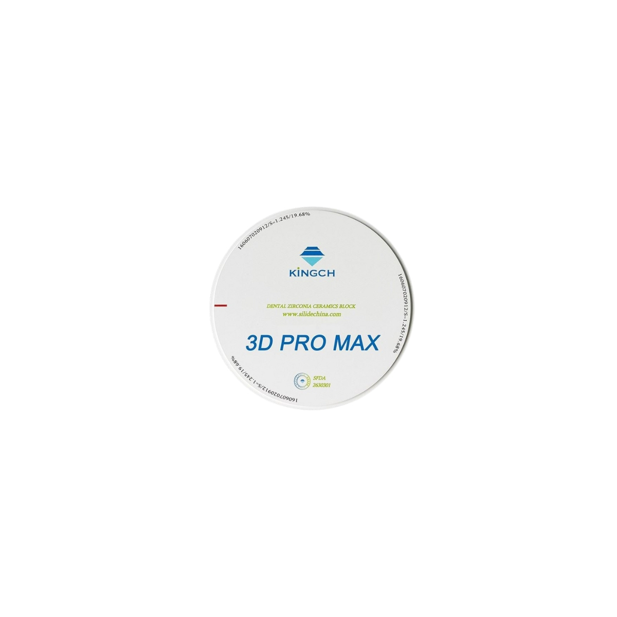 مواد دندانی دیسک زیرکونیا کینگ سی اچ مدل 3D PRO MAX برند KingCH