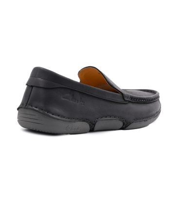 کفش کالج چرم کلارکس مدل طبی Clarks Men's Black Nubuck Leather Loafers