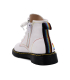 بوت سفید چرم تیوکید بندی Tiyookid Leather White Boots