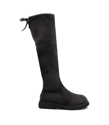 بوت چرم ساق دار تیوکید مدل زیپی Tiyookid leather Boots With Zipper