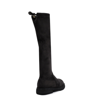 بوت چرم ساق دار تیوکید مدل زیپی Tiyookid leather Boots With Zipper