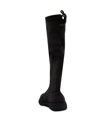 بوت چرم ساق دار تیوکید مدل زیپی Tiyookid leather Boots With Zipper