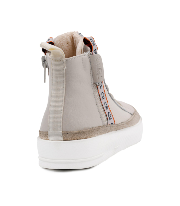 نیم بوت کرمی تیوکید زیپی Tiyookid Ankle Boots