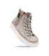 نیم بوت کرمی تیوکید زیپی Tiyookid Ankle Boots