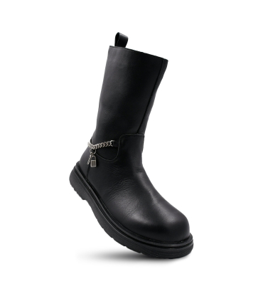 بوت چرم دخترانه تیوکید ساق بلند Tiyookid Leather Boots