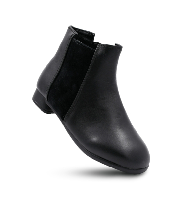 بوت مشکی دخترانه چرم تیوکید Tiyookid Black Leather Boots 