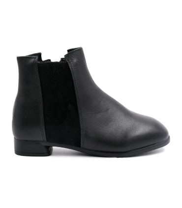 بوت مشکی دخترانه چرم تیوکید Tiyookid Black Leather Boots 