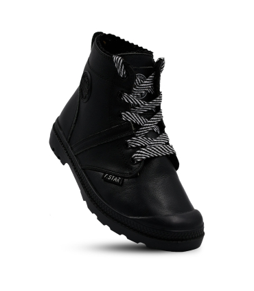 بوت دخترانه چرم تیوکید زیپی Tiyookid leather ankle boots