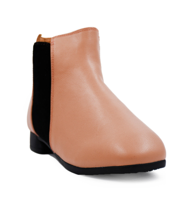 بوت دخترانه تیوکید رنگ قهوه ای روشن Tiyookid Brown Boots