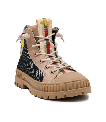 نیم بوت چرم قهوه ای تیوکید بچه گانه Tiyookid Brown Boots