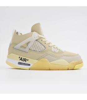 کفش نایک ایر جردن 4 سفید Nike Air Jordan 4 white Sneakers